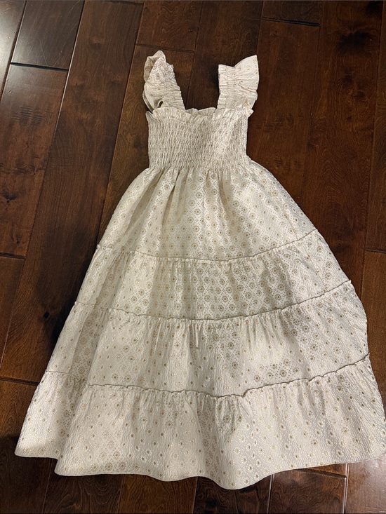 Hill House Dresses & Skirts - Hill House gold brocade Ellie nap dress